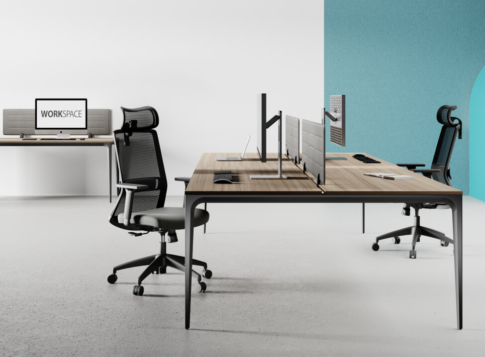 ARC Designer Series Cluster of 2x Single Line Workstation