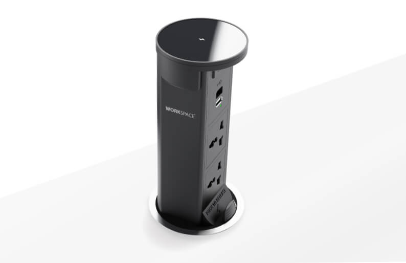 Pilar Surface Pop-up Power and USB Outlet Module