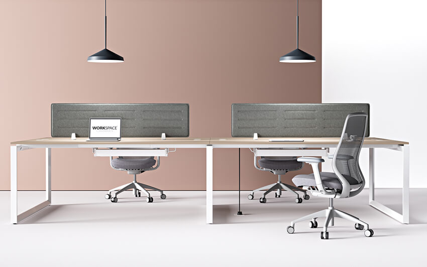 4x Users Under-Desk Interlink Power Access and Cable Management Solution