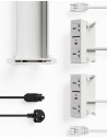 6x Users Desktop Interlink Power Access and Cable Management Solution