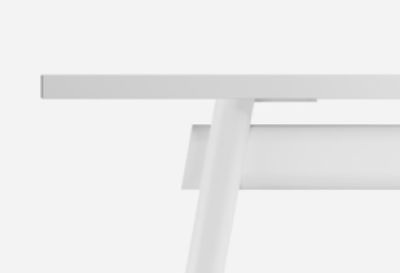 AVA White Worktop and Frame