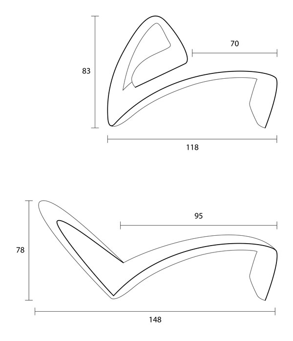 Canyon Lounge Chair Dimension