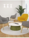 Collar Round Medium Table with USB Charger