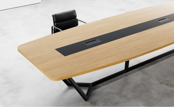 Diamond Meeting Table Close up