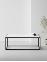 EXO 2.0 Rectangular Modern White Coffee Table