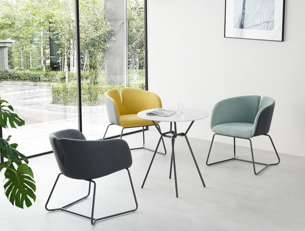 Skid Frame Armchairs