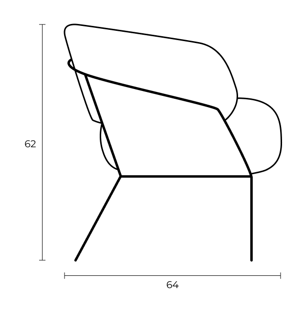Mars Lounge Chair Dimension