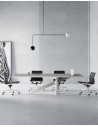 Onyx Designer Urban Concrete Chrome Frame Meeting Table