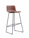 Shell Padded Modern Bar Brown Stool