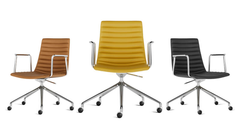 Simon Genuine Leather Designer Chair