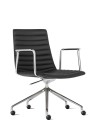 Simon Black Genuine Leather Designer Chair