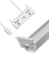 Single User Desktop Interlink Power Access and Cable Management Solution
