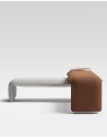 Terra Bench Sofa with Round Table