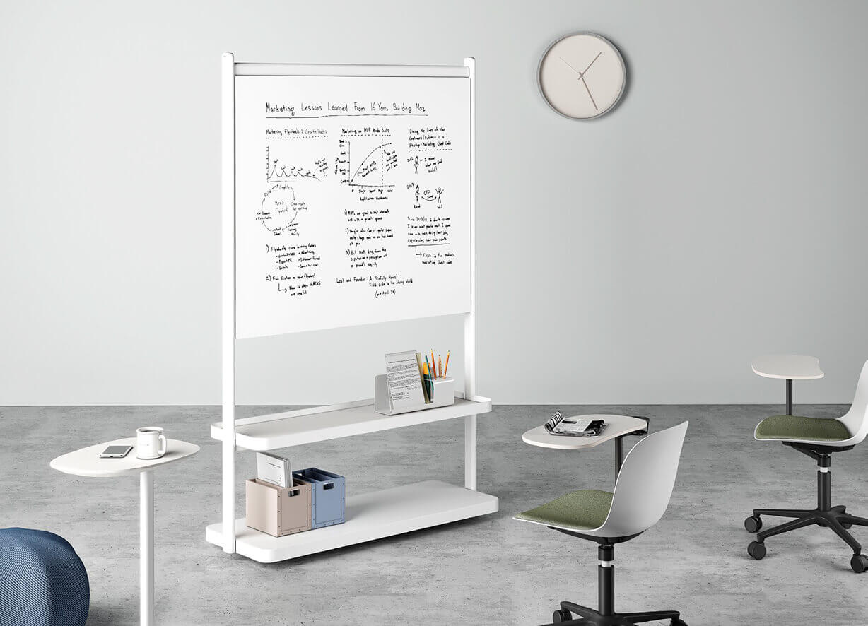 Memo TV Stand with White Board