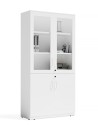 Vetrina Full Height White Glass Cabinet