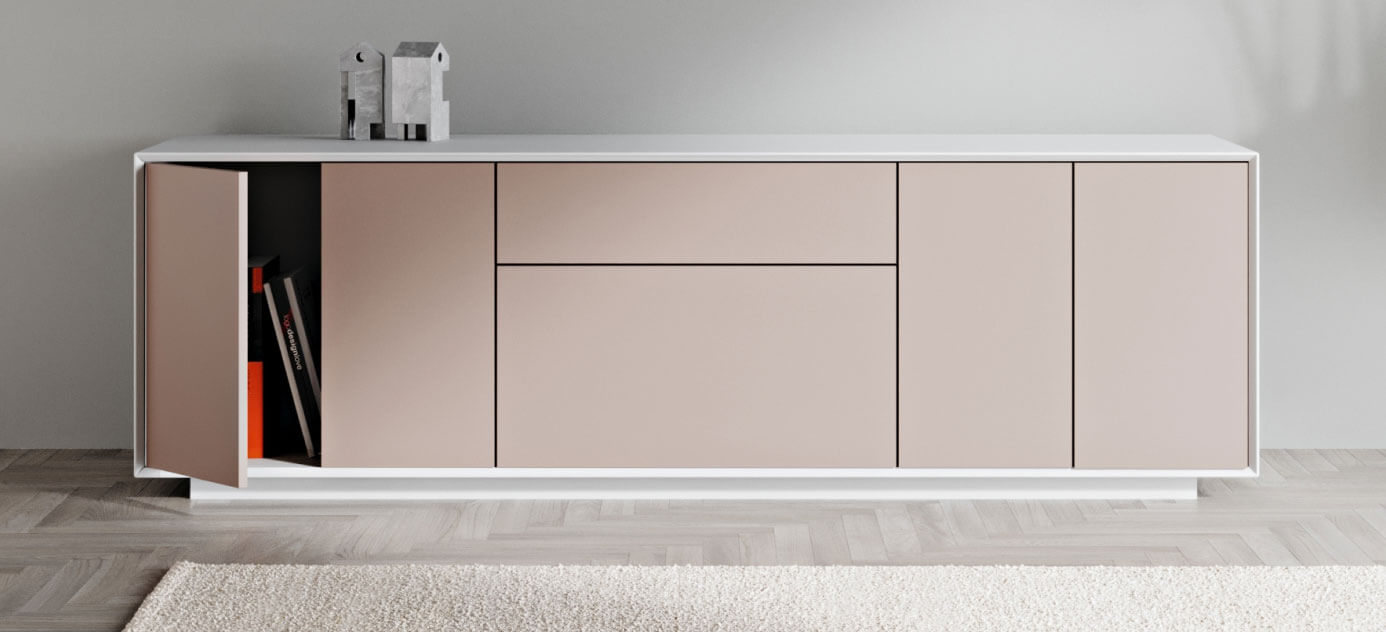 EDGE Metropolitan Nova White Sideboard Cabinet