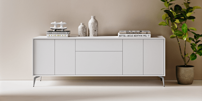 EDGE Metropolitan White Sideboard Cabinet