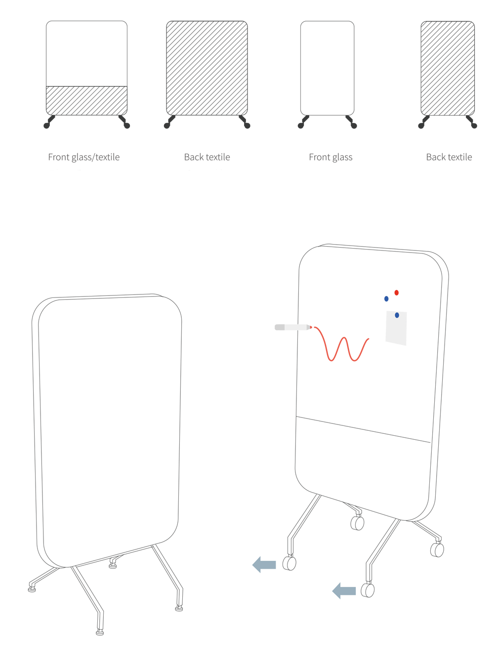 Acoustic White Board Workspace